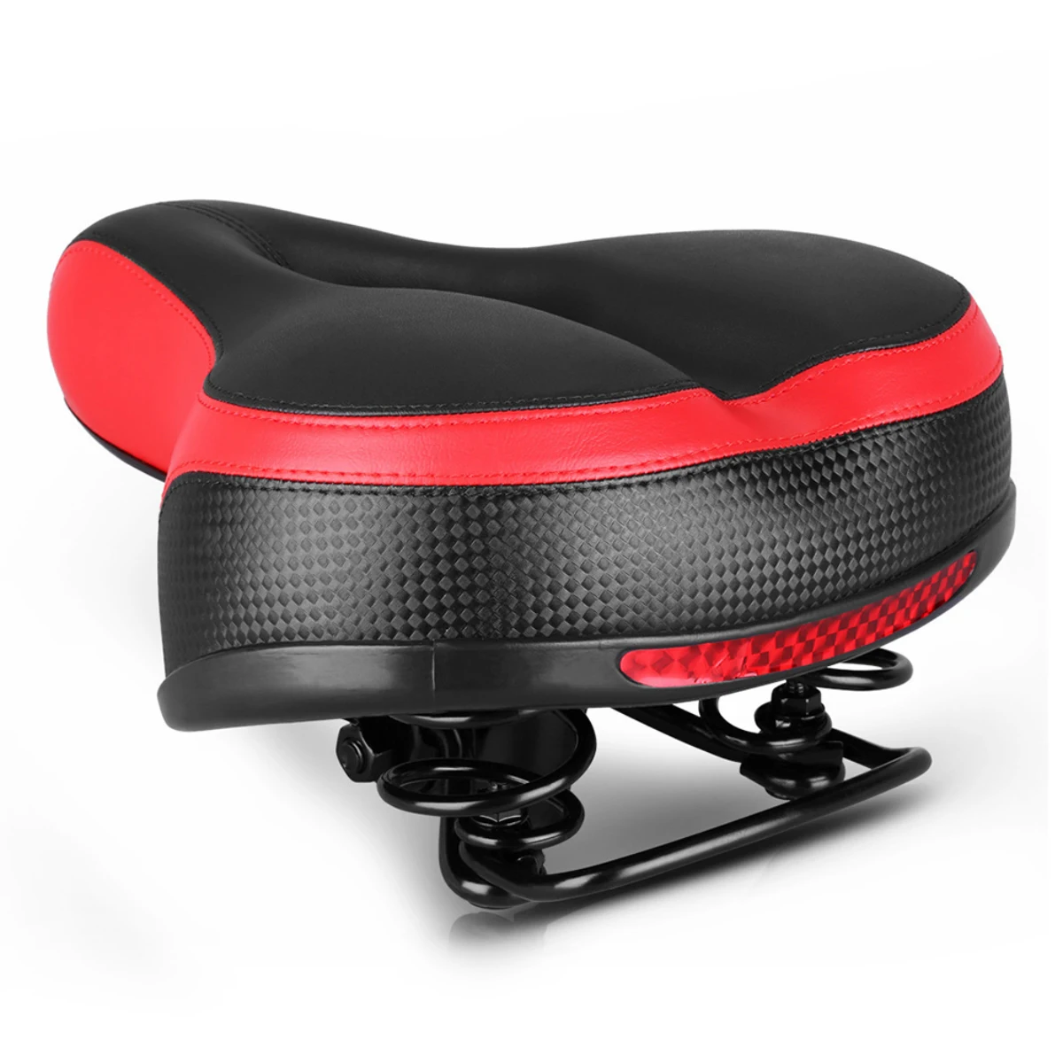 

Светоотражающее велосипедное седло, поглощающее сиденье для горного велосипеда, пружинное удобное седло, красная спортивная подушка, подушка для велосипедного сиденья