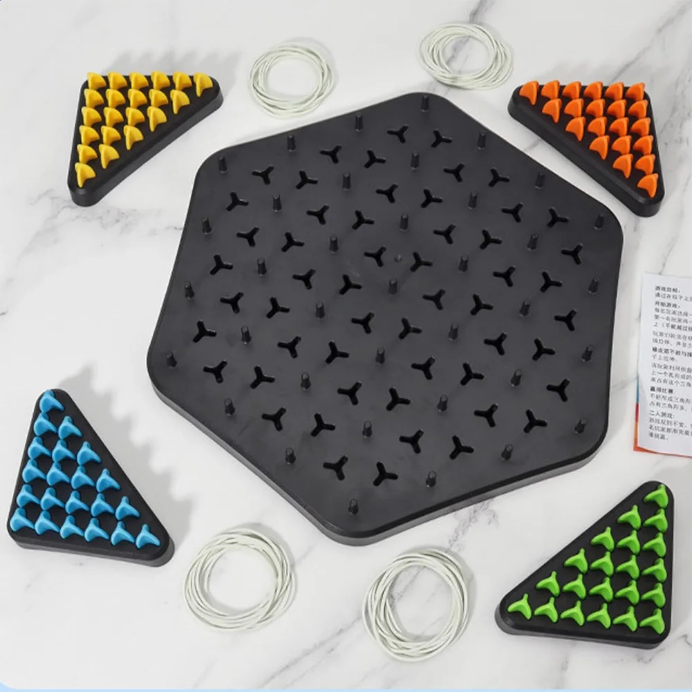 Jeu familial de Capture de territoire, jeu de Triangle à chaîne drôle, jeu de bureau d'échecs triangulaire pour enfants et adultes, fête de famille