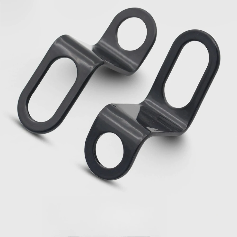 1 Pair Bicycle Motorcycle Relocation Rear Turn Signal Light Holder Metal Bracket Indicator Stand Black