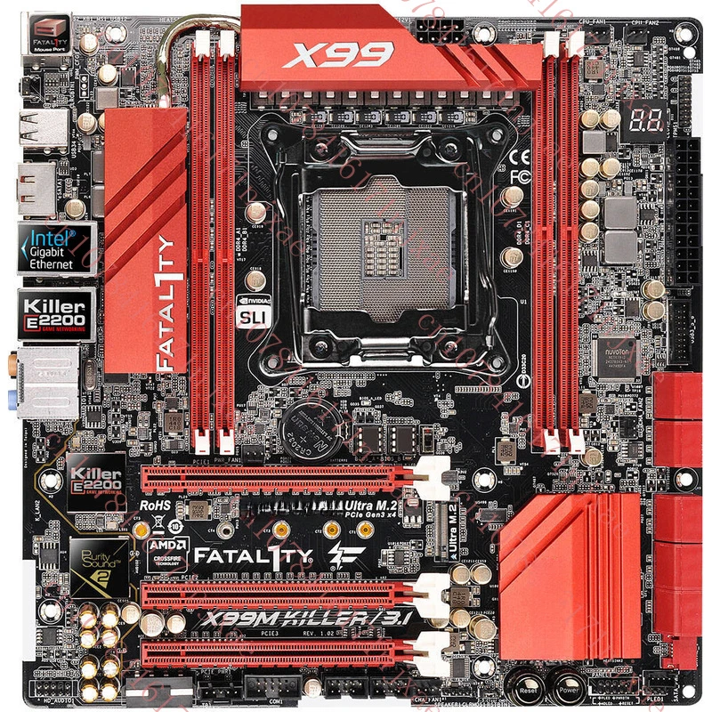 FOR ASRock X99M Killer/3.1 X99 Motherboard Supports LGA 2011-V3 128GB USB 3.0.