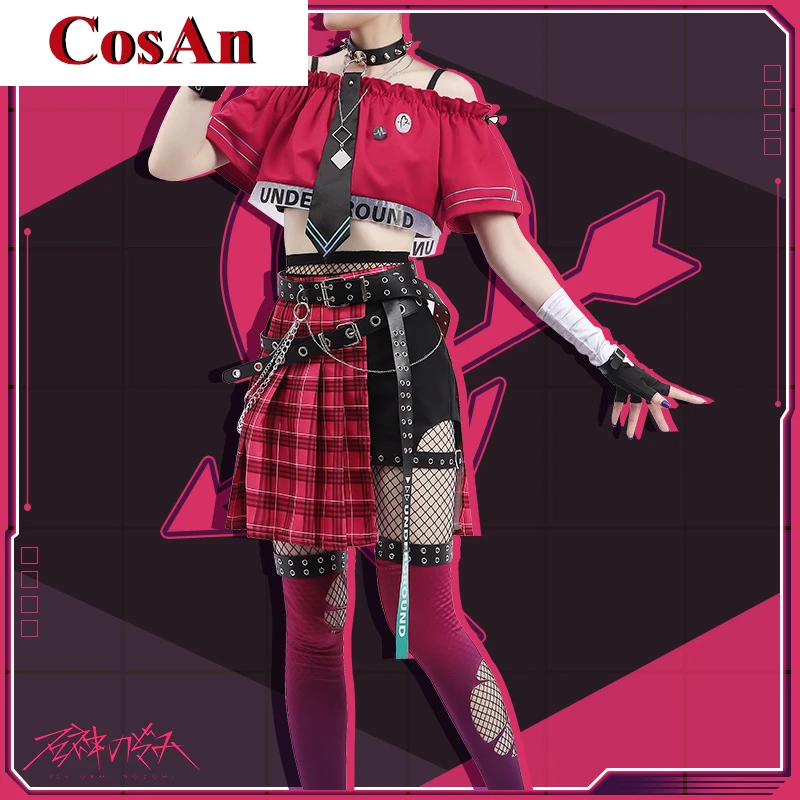 CosAn [Customized] Anime VTuber NIJISANJI Ishigami Nozomi Cosplay Costume Elegant Sweet Uniform Skirt Party Role Play Clothing