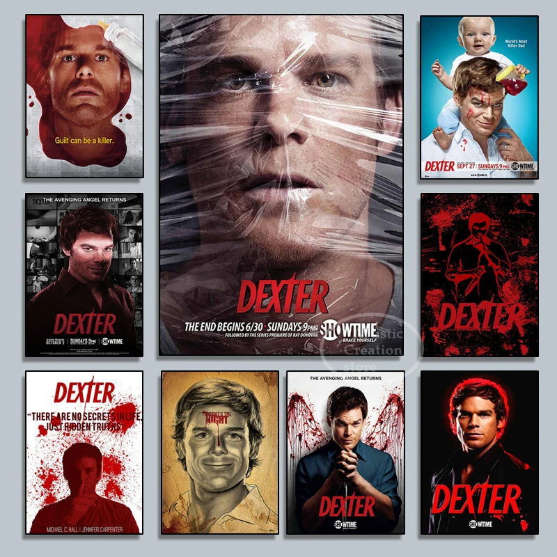 Dexter Poster American Classic Horror TV Show Print Art Canvas Poster For Living Room Decor Home Wall Picture