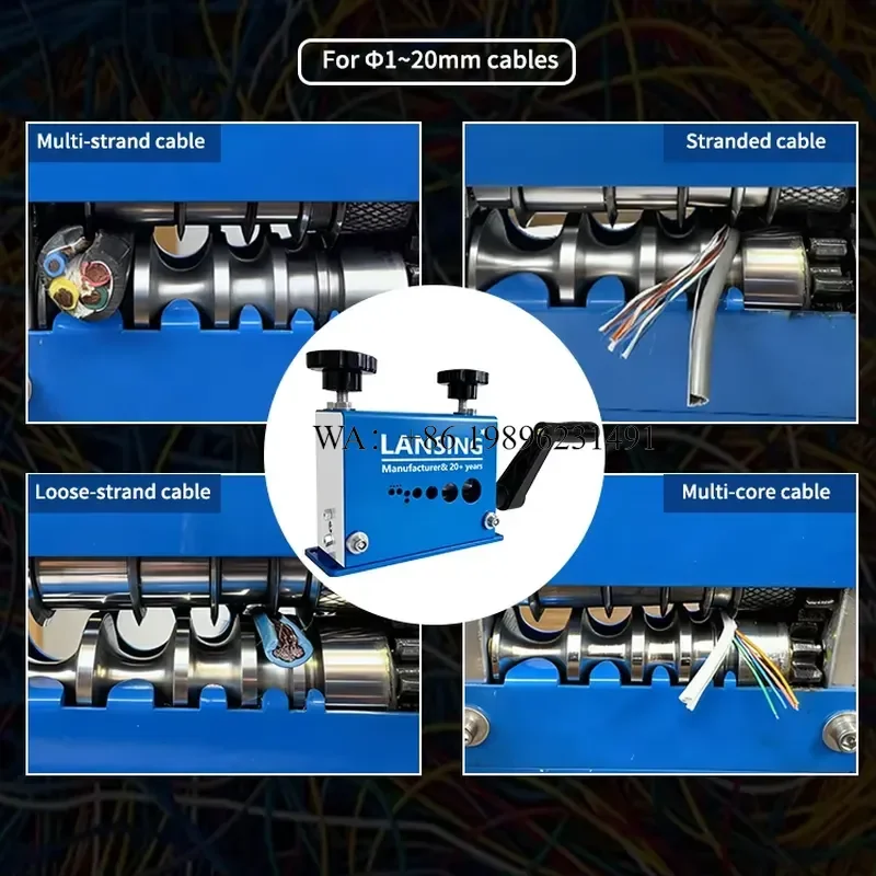 Wmwmnu for LANSING M20-1 12 Channels 5 Blades Scrap Wire Stripping for Efficient Cable Stripping