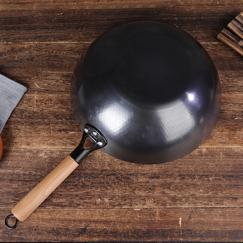 32cm Nonstick Iron Wok 5