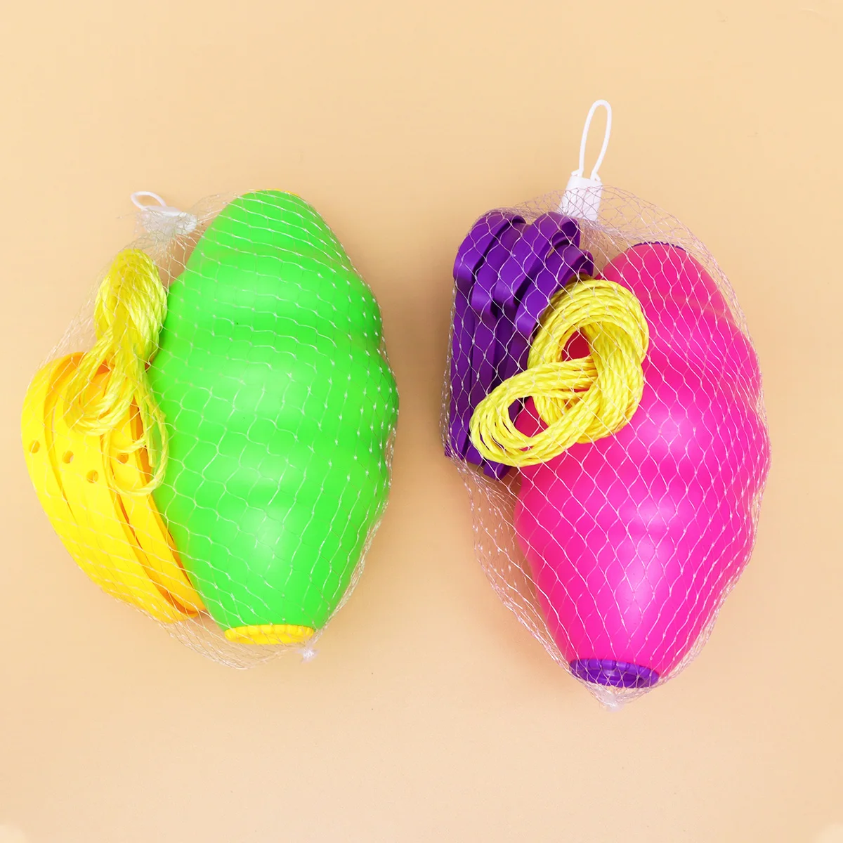

2pcs Hand Pull Ball Eco-Friendly Lightweight Plastic Shuttle Ball For Kids Outdoor Parent-Child