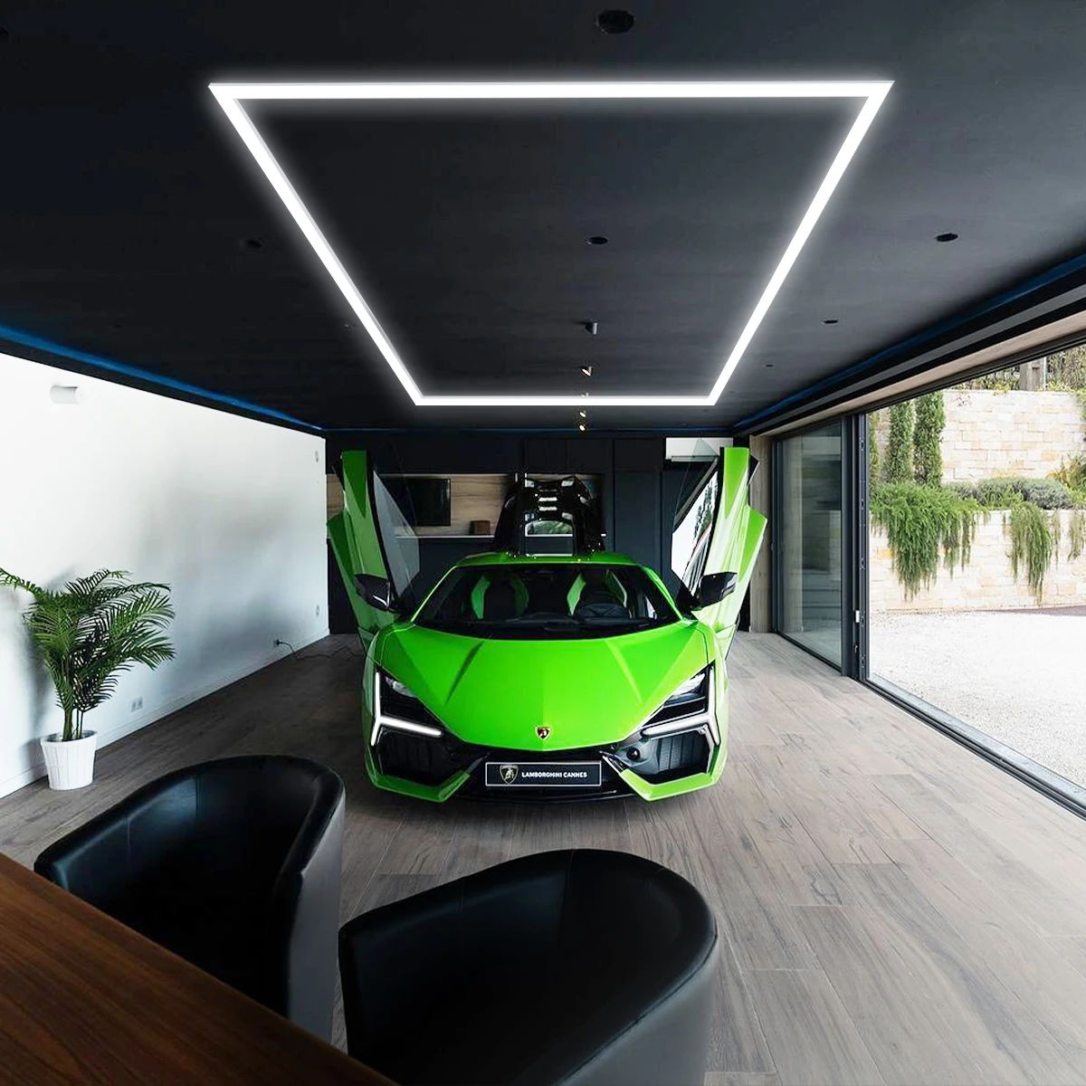 

6500K natural light illumination rectangular salon garage LED ceiling light 110-220V car beauty detail workshop DIY tube light