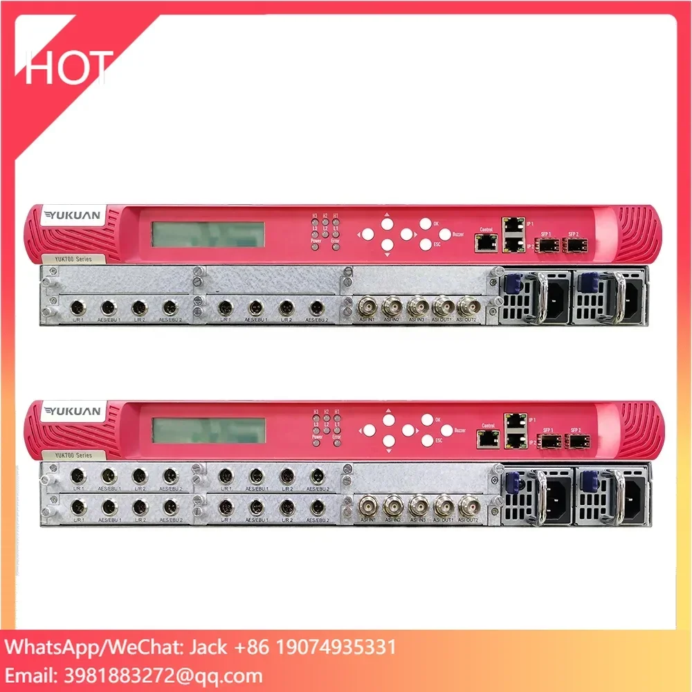 Internet Radio Broadcast Equipment 8 Channel AES Analog Video Audio Encoder And Decoder FM