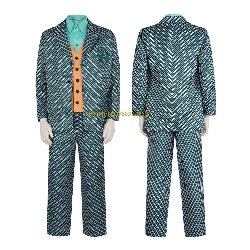 فيلم الشريرة تأثيري الساحرات زي Elphaba Nessarose Breizh Pfannee تأثيري الرجال النساء مخطط زي مدرسي مجموعة فستان يومي