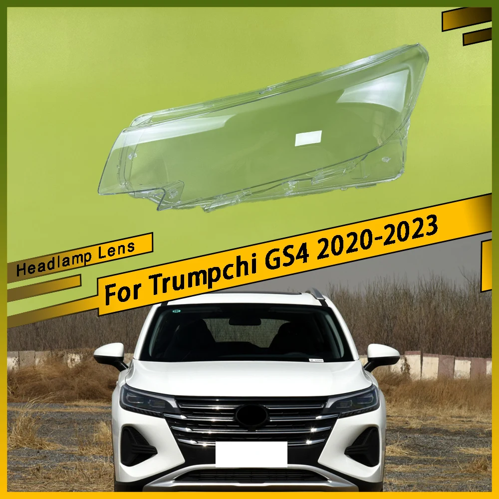 

For Trumpchi GS4 2020 2021 2022 2023 Front Headlights Shell Transparent Cover Headlamps Lampshade Replace Plexiglass Lens
