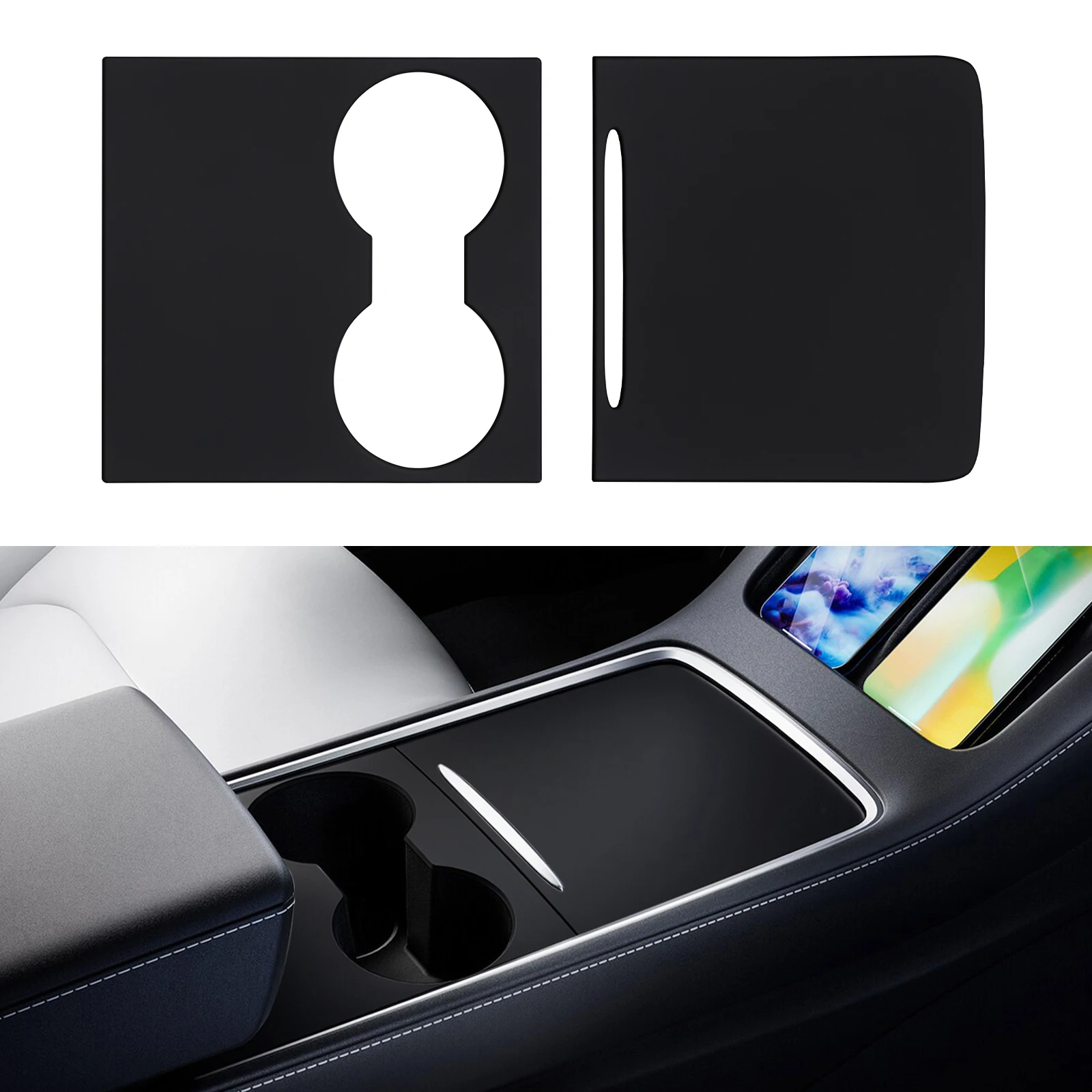 

New Car Central Control Panel Cover Trim For Tesla Model 3 Y Protection Retrofit Interior Decoration Console Sticker Accessorie