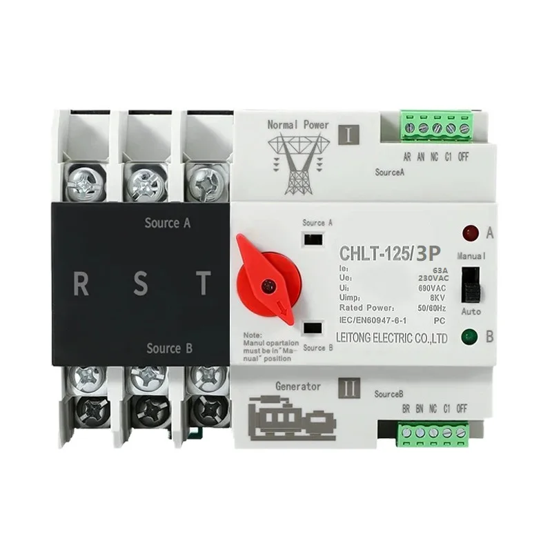 230V AC Auto Transfer Switch PC Isolation Type Conversion Time About 30ms Seamless Power Transition Millisecond-level Switching