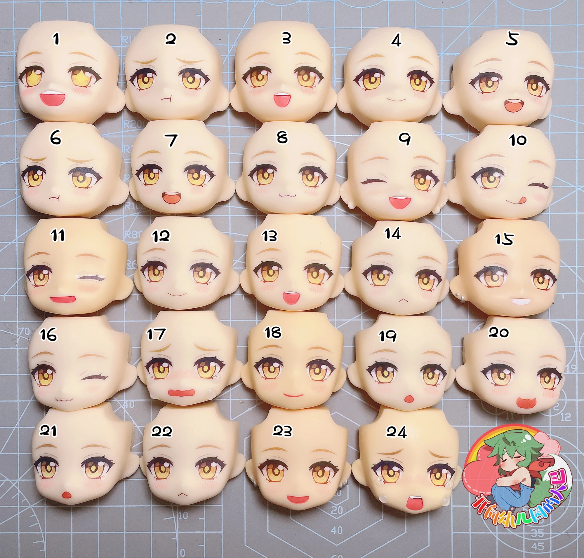 Lumine Ob11 Water Sticker Face Genshin Impact GSC YMY Handmade Faceplate Anime Cosplay Accessories