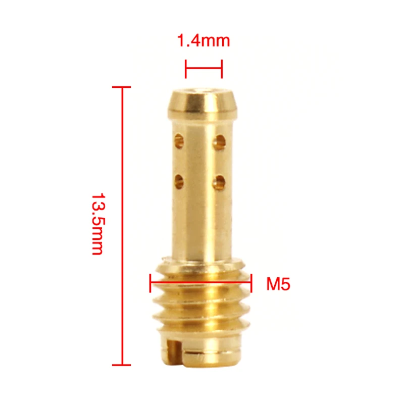 ALCON-Bocal piloto a jato para motocicleta, Jatos de carburador Mikuni, Bocal carburador, VMTM, VM22, 210, 10 peças