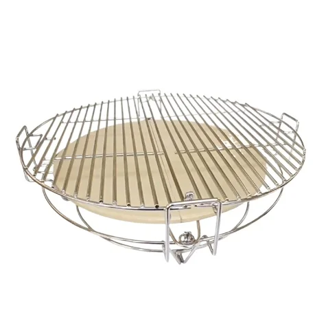 

"18" Kamado Grill Divider System - Dual-Zone Cooking Accessory for BBQ & Smoking"