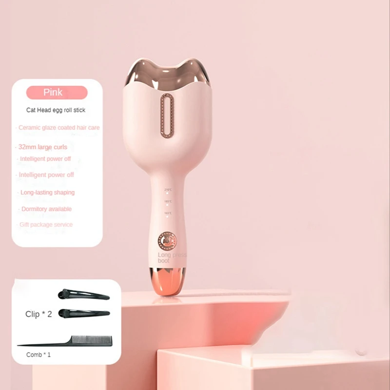 

32Mm Cat's Claw Egg Curling Iron Automatic Hair Curler Water Ripple Styling Tools Lazy Man With Short Hair Curler