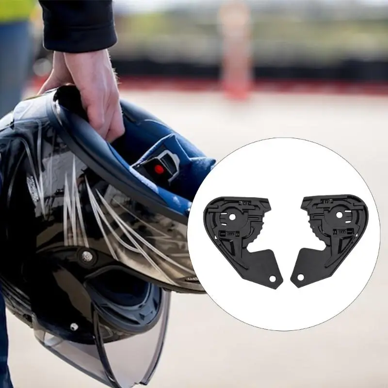 1 زوج الوجه درع الزجاج الأمامي أقنعة قاعدة مع المسمار الخوذ اكسسوارات ل JHM-802 AIMIT 803 أقنعة والعتاد قاعدة لوحة X37F #6