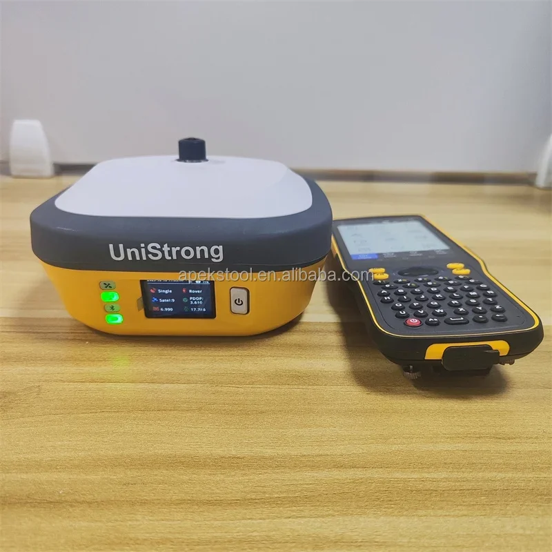 Long-Lasting 1408 Channels Unistrong G990Ii E800 13600Mah Battery Gnss Rtk With Oled Screen G990Ii Gnss Receiver