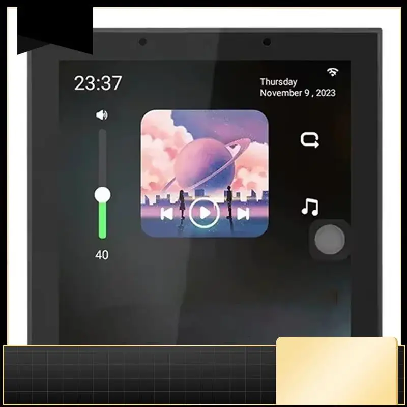 Touch Screen 4 Inch Android 11 Smart Home Audio System Voice Control Tuya Wifi Background Music Wall Amplifier-N33R