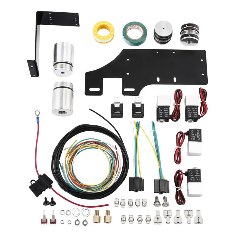 Motocicleta frente passeio de ar baixando kit suspensão traseira para harley touring glide road king 2014-2023