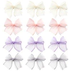 10Pcs 8X8cm Lace Bow Big Size Bow Flower Craft Decoration Handwork DIY Handmade Accessories Party Wedding Decoration