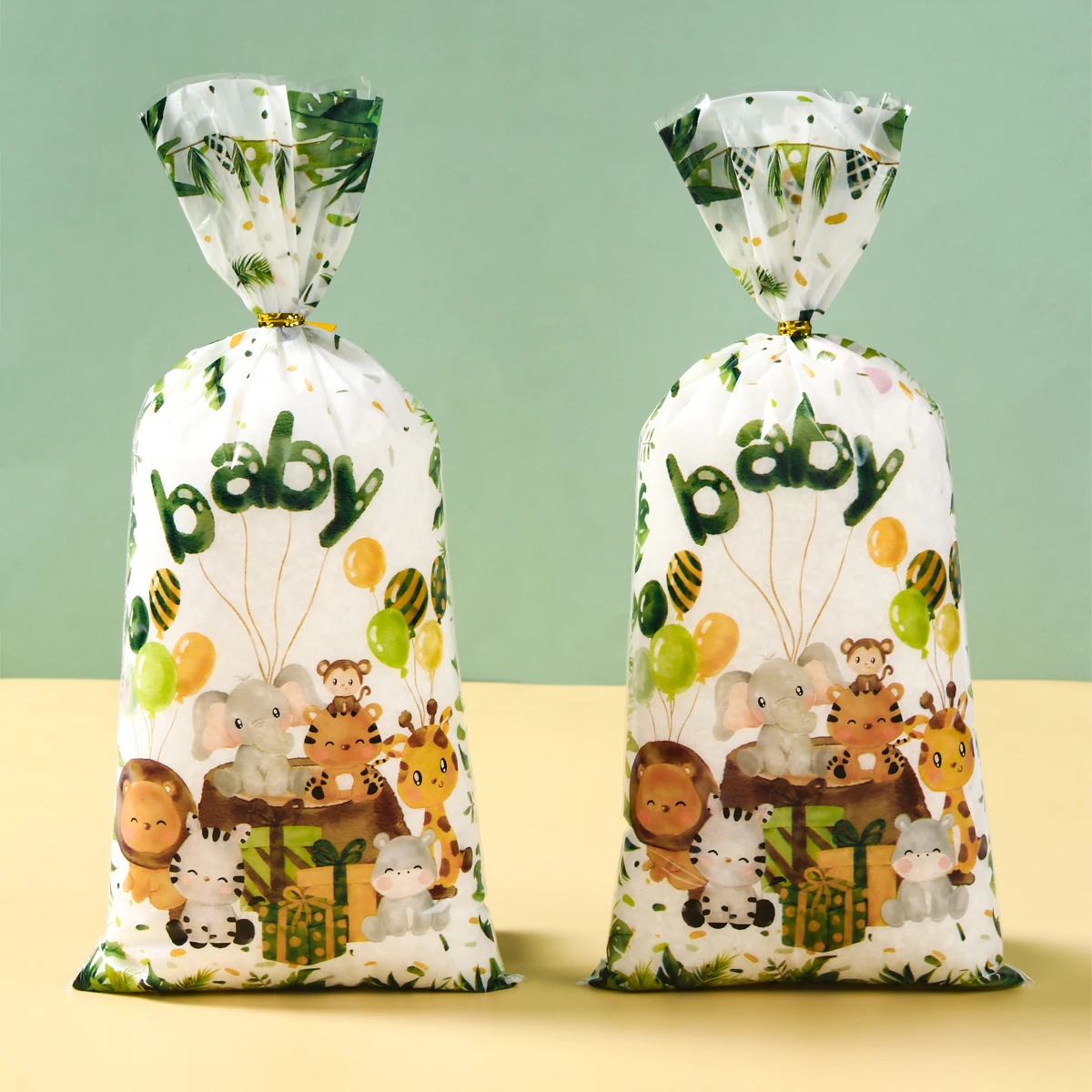 

Jungle Animals Candy Bags Safari Birthday Party Decoration Wild One Birthday Packaging Bags Jungle Theme Birthday Gift Bags