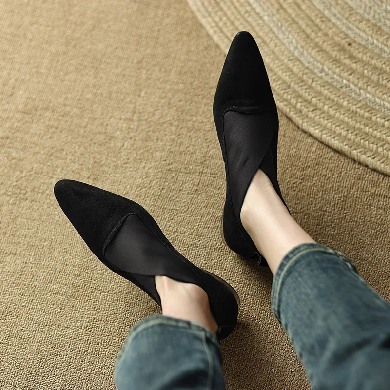 Women\'s Loafers Luxury Elegant Artificial Leather Casual For Women 2024 Comfortable Outdoor Fashion Low Heels Pointed Toe Shoes