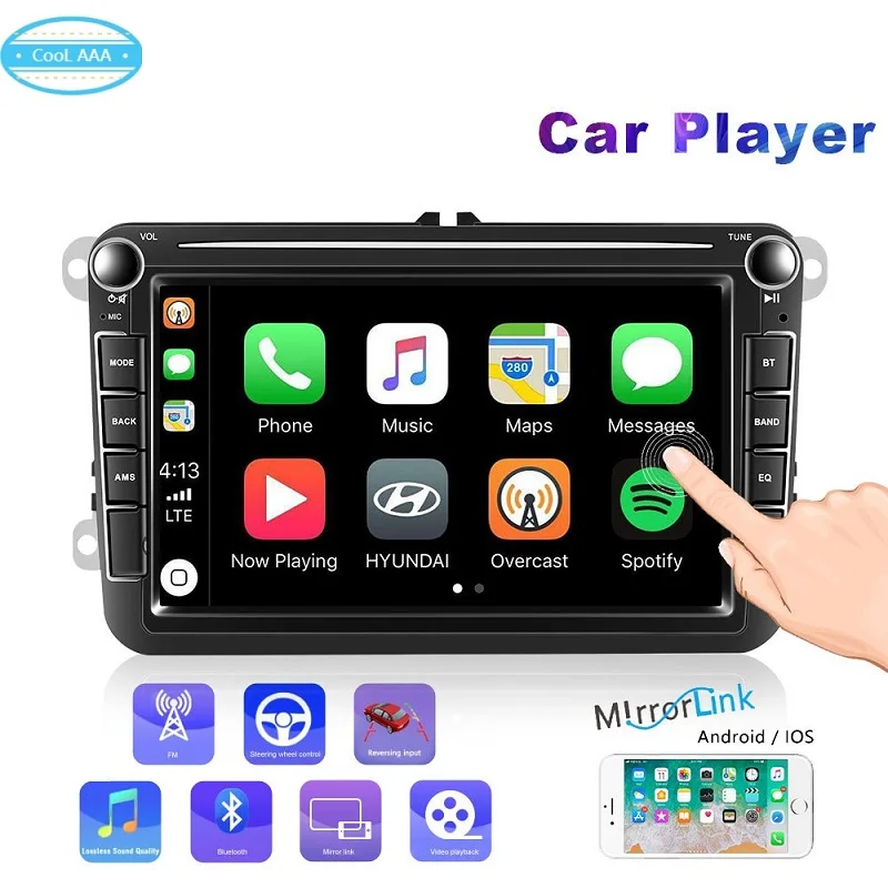 

Carply 2din RNS 510 Radio android for VW PASSAT B6 Polo Sharan TIGUAN TOURAN CADDY GOLF 5 Mk6 T5 SEAT for Skoda free shipping