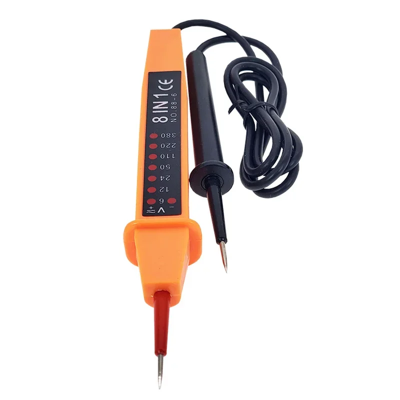 Battery Car Electroprobe 8-in-1 AC/DC Dual-Purpose Power Test Light Test Electroprobe Test Voltage 6-380v