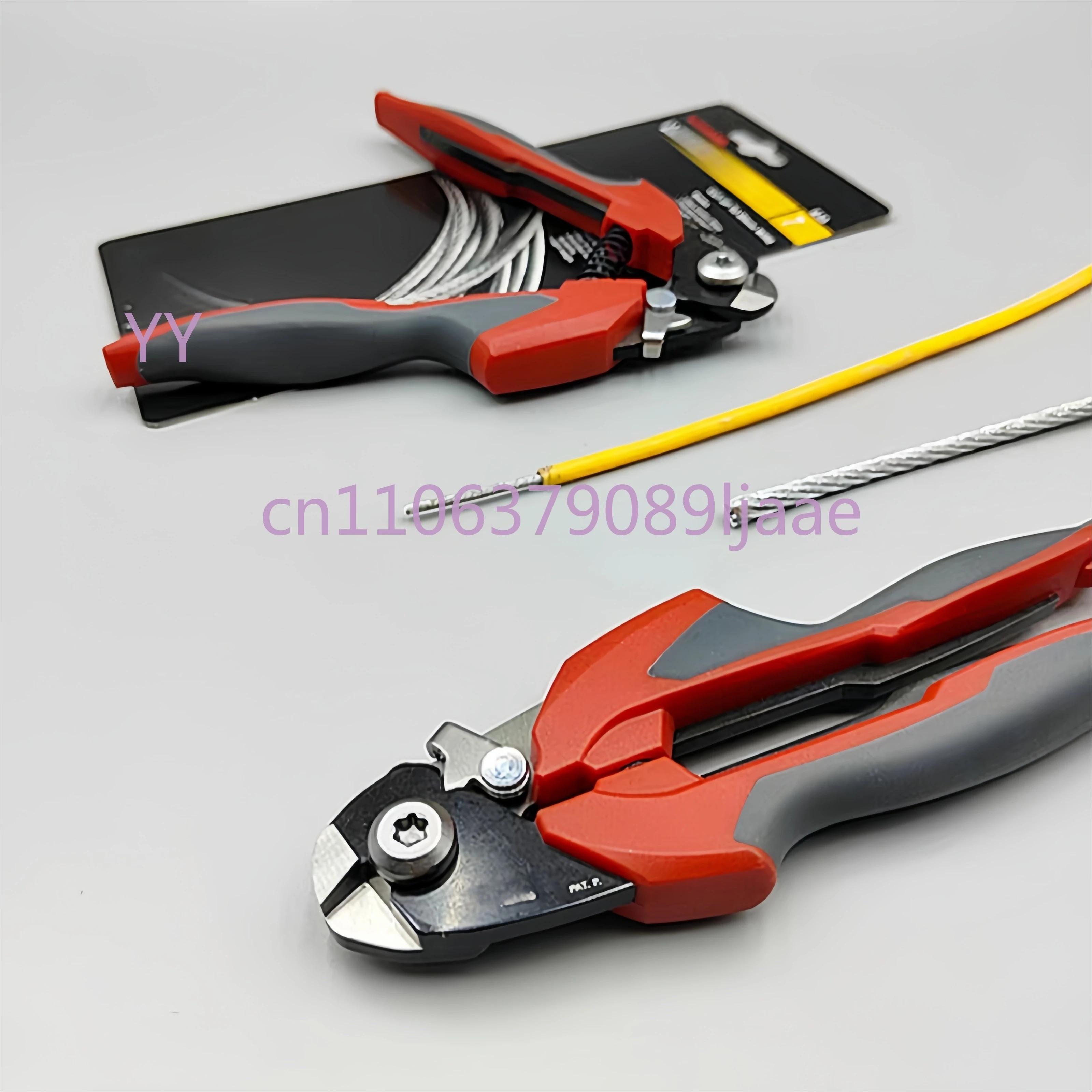 Stainless Steel Wire Rope Cutter No.835, Easy-Force Brake Line Pliers, 5mm Multi-Strand Cutting Tool