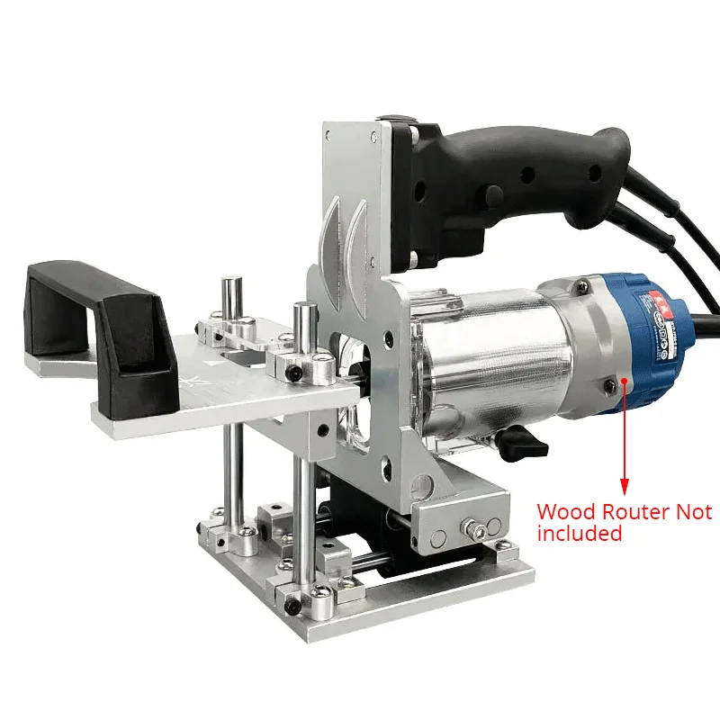 Imagem -03 - Carpintaria Entalho Locator Roteador Compacto Máquina de Aparar em Invisível Fixador Perfurador Suporte para Armário do Armário Painel