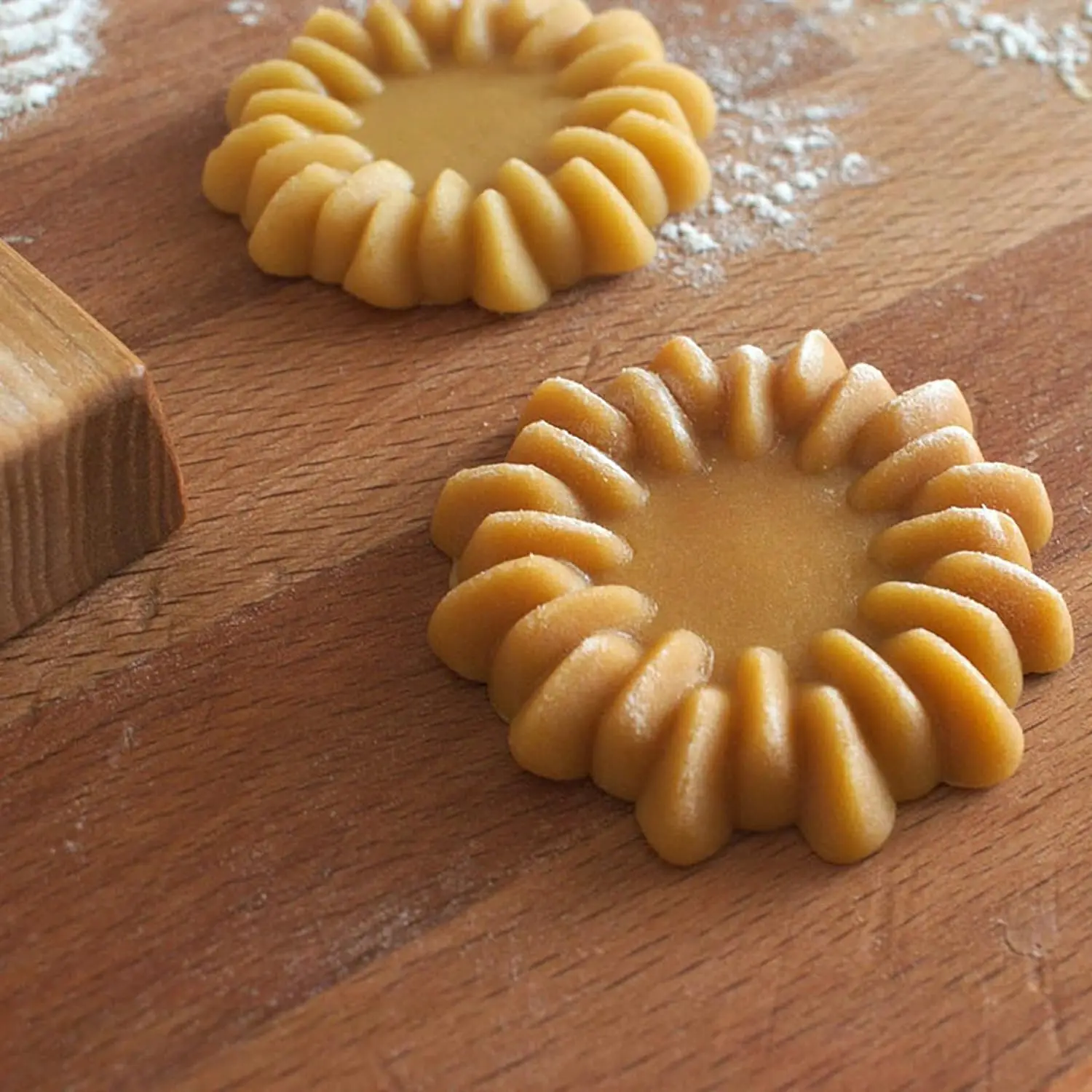 3D Wooden Cookie Cutter Moulds for DIY Baking, Engraved Embossed Biscuit Molds, for Gingerbread Fondant Christmas Baking Molds