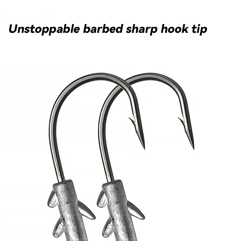 Bazooka Lead Head 5g7g10g14g Hooks JIG Sharp Soft Bait Bass Luya Accessories Wholesale Pike Vertical Drop Fast Fishing Lure - Image 4