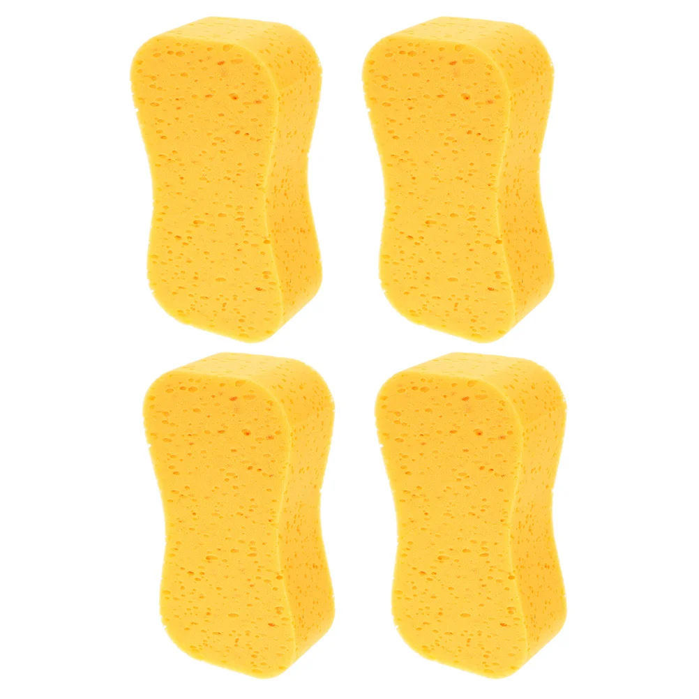 

4Pcs Absorbent Car Wash Sponges High-Density Soft Scratch-Free Vehicle Cleaning Tool Unique Shape Auto Detailing Marine Cleaning
