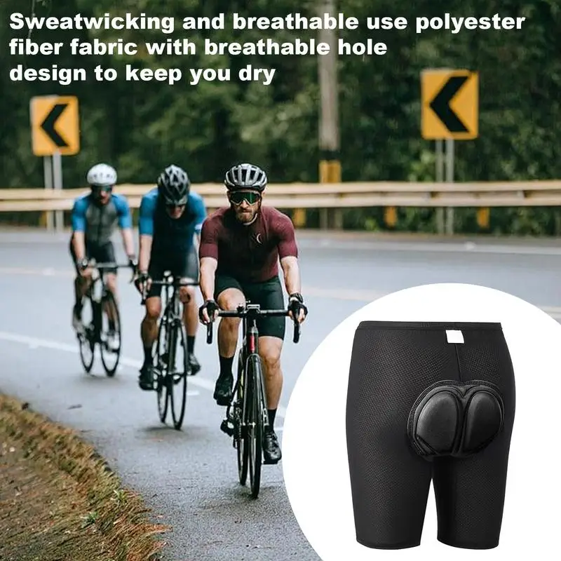 Cycling Shorts Silicone Silicone Bicycle Liner Shorts Lightweight Comfortable Shorts Sweat-Wicking Breathable Design Shorts For