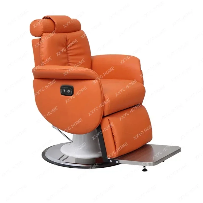 Haircut leather chair hair salon special reclining electric hair care cut trimming hair care salon