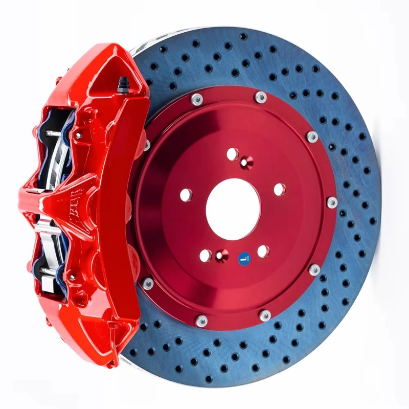 High Performance 6-Piston Caliper Brake Upgrade Kit New Ceramic Brake Pads