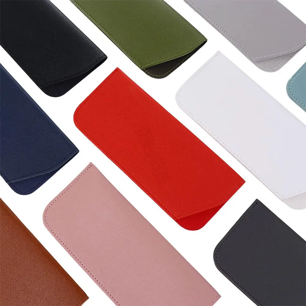 Bag Eyewear Protector Containers Reading Glasses Case Eyeglass Box Glasses Bags Spectacle Case Sunglasses Case PU Leather