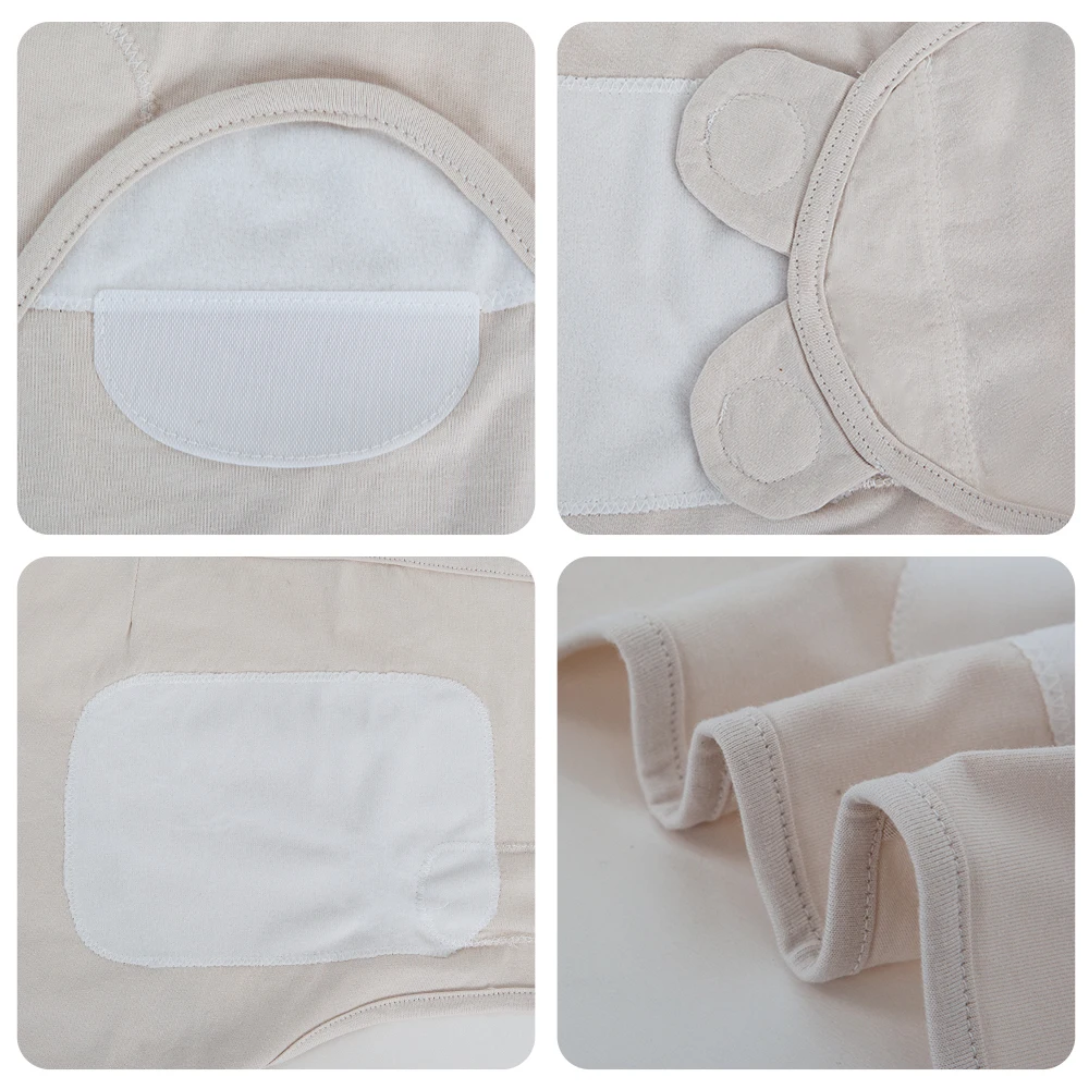 100% القطن الطفل كيس النوم لحديثي الولادة استخراج المغلف قماط شرنقة الطفل بطانية التقميط التفاف كيس النوم لطفلة