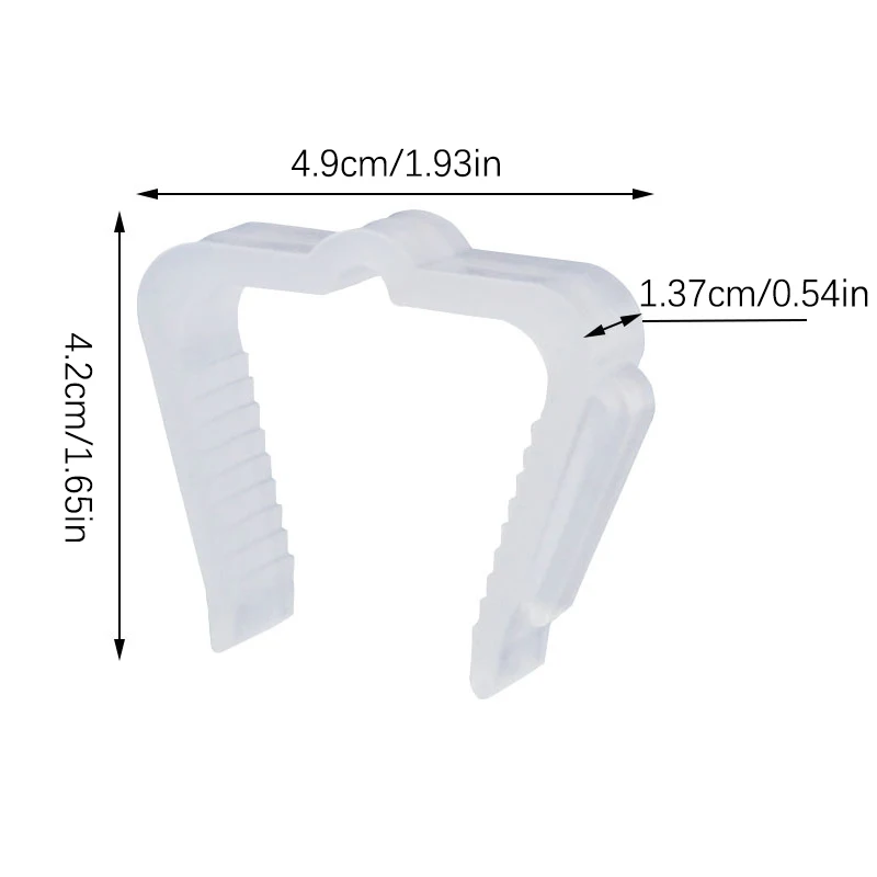 Ganci per ganci per luci natalizie Clip per luci in plastica 1 Clip per schede della Fascia da 5/8 pollici Clip per luci natalizie in plastica resistente alle intemperie