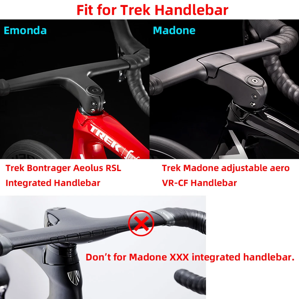 Trek madone調整可能aero VR-CF emonda bontrager aeolus rsl統合ハンドルバー、Garmin woohbryronステージGoproコンボマウント