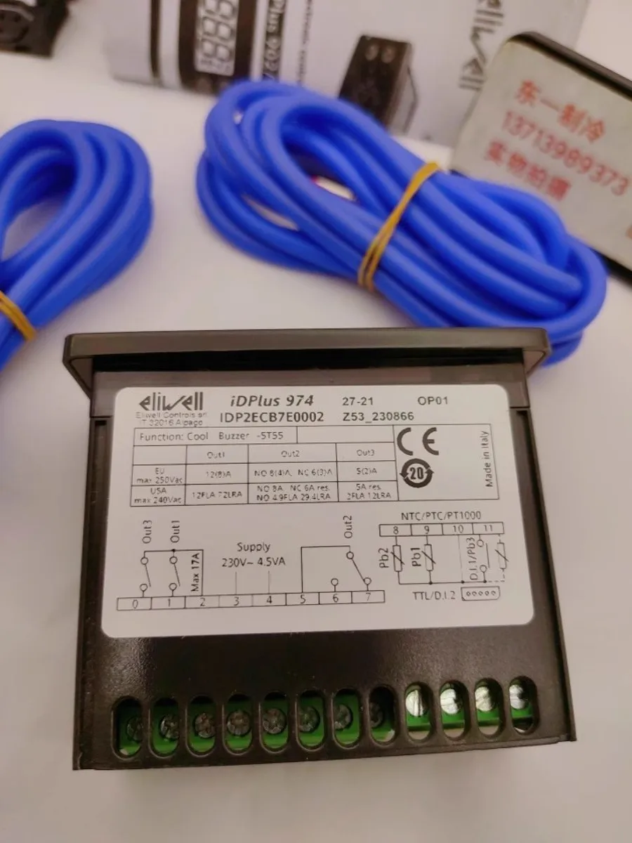 ต้นฉบับนําเข้าอิเล็กทรอนิกส์ ELIWELL ID974 ห้องเย็นเทอร์โมอิเล็กทรอนิกส์ตู้เย็นอุณหภูมิ IDplus974 IDP2