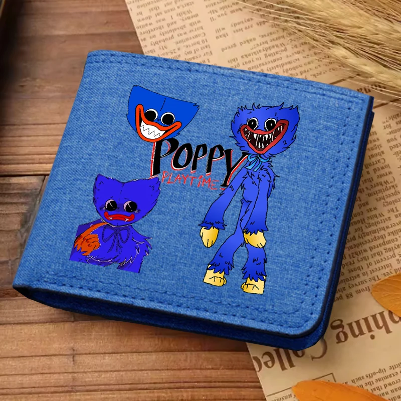 Мужские-короткие-кошельки-game-poppys-playtime-холщовый-кошелек-huggy-wuggy-кошелек-для-монет-kissy-missy-складной-мужской-бумажник-держатель-для-удостоверений-личности