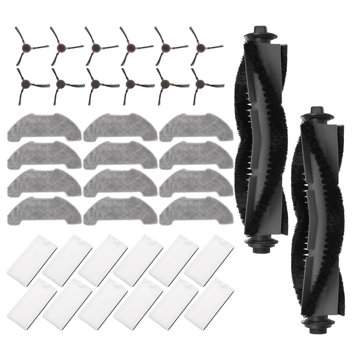 Für P30 / P20 Roboter Staubsauger Ersatzteile Hauptwalze Seitenbürste Hepa-Filter Mopp Tuch