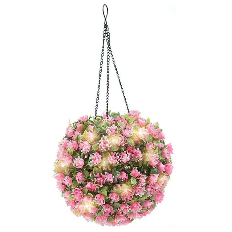 

ABSF Solar Lantern Hanging Lights Outdoor Waterproof Outdoor Solar Garden Lights Decor For Yard Porch Tree Fence Patio (Pink)