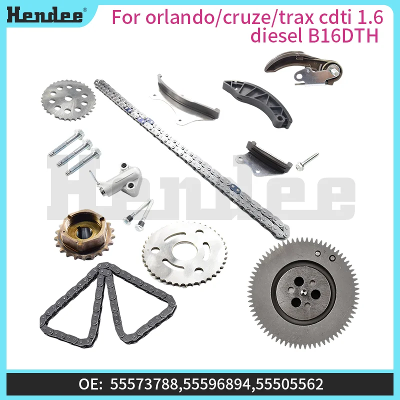 For Orlando/Cruze/Trax Cdti 1.6 Diesel B16DTH Timing Chain Kit,Automotive Parts OE:55495936-96L,55573876,55500071,55571672