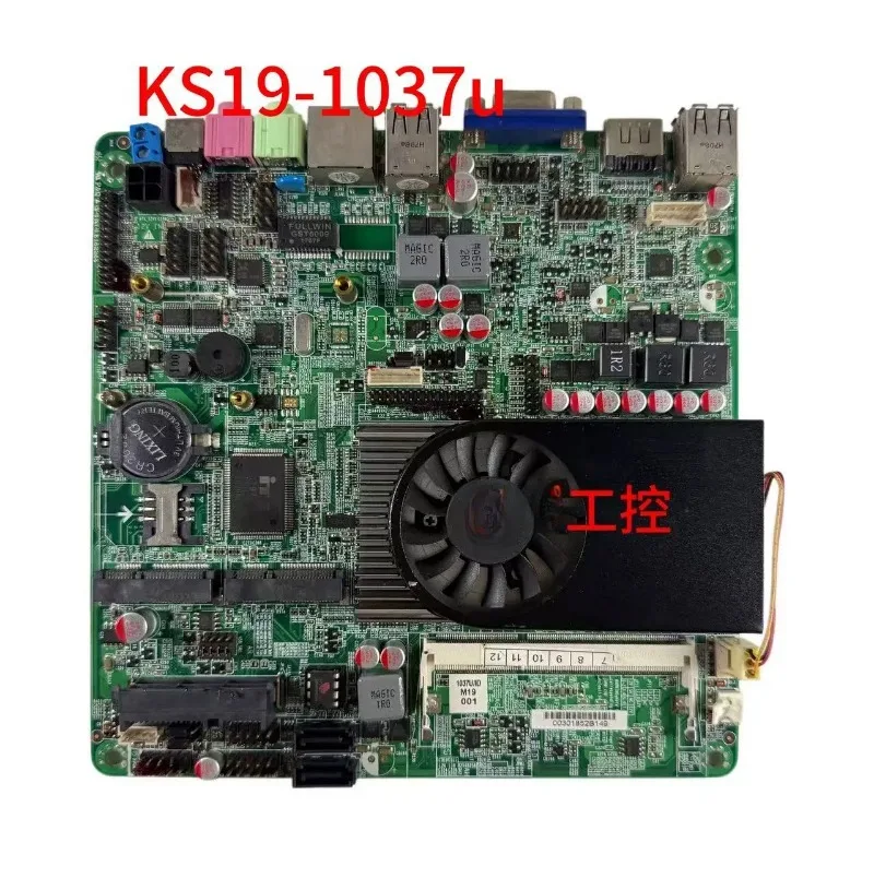 Industrial control main board ITX-M19 VER M11 cash register integrated machine 1037U 12V second-hand disassembly main board