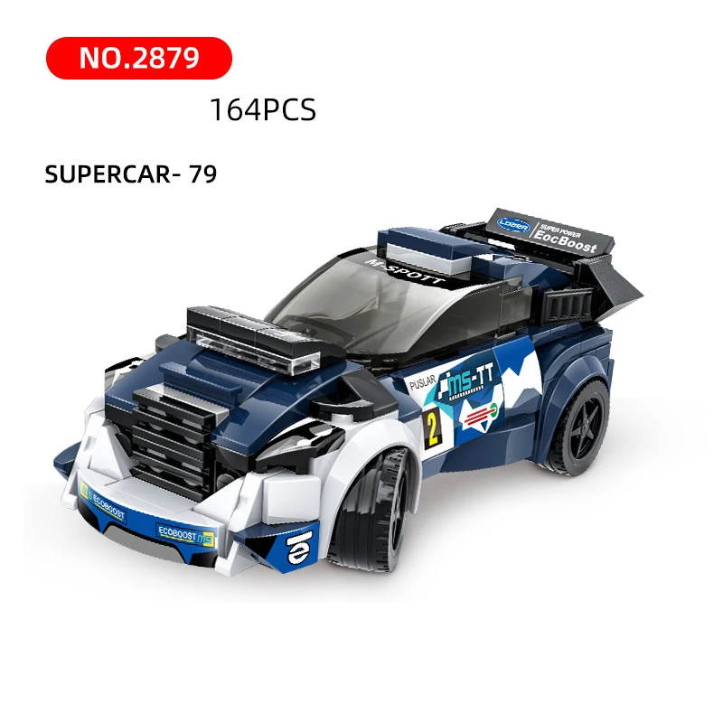 

Speed Champion America Supercar Building Block WRC Super Sport Car Vehicle Bricks Fiesta Racing Toys Collection For Gifts