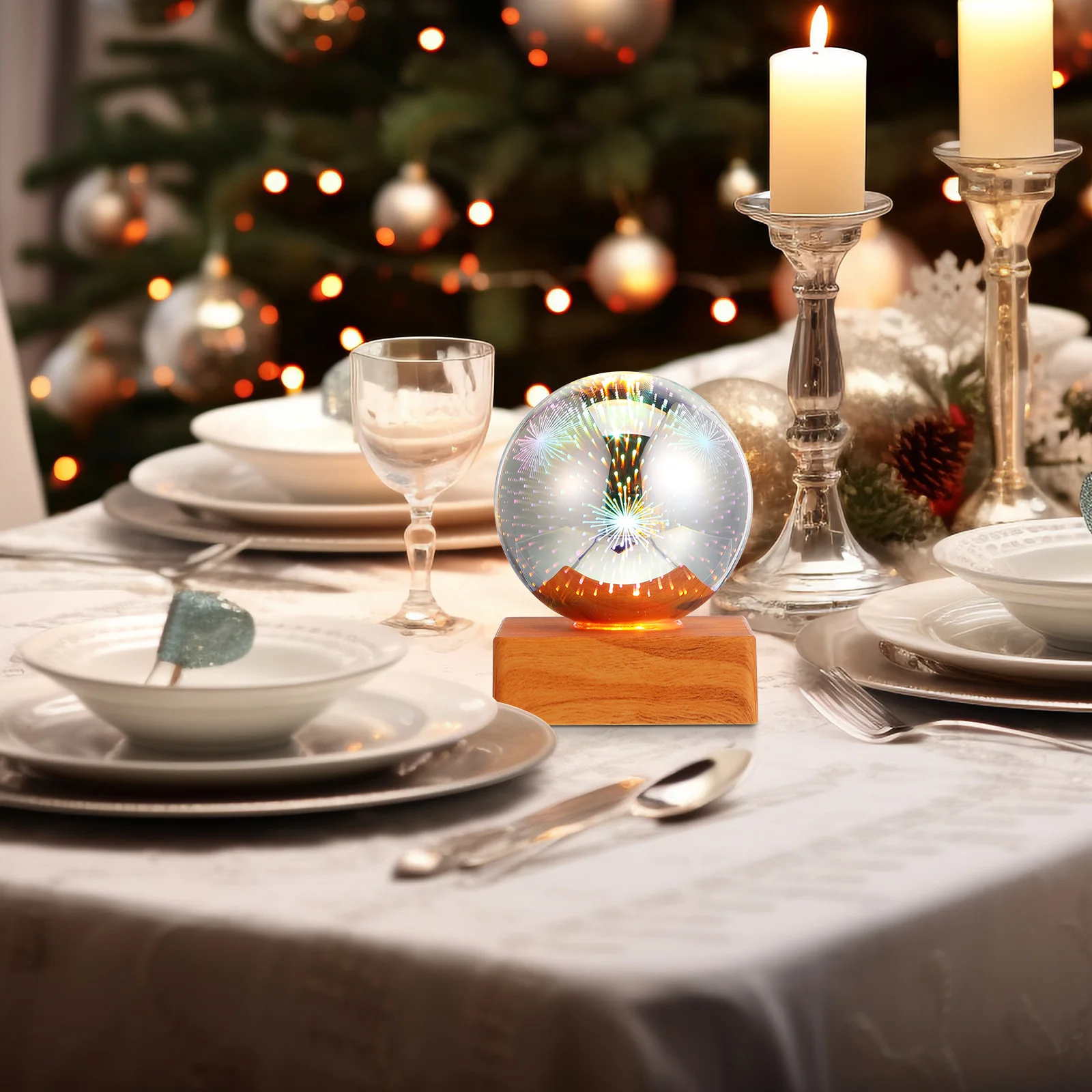 1 قطعة مصباح إسقاط ملون رومانسي يشبه الحلم ضوء الليل للمنزل عطلة هدية الكريسماس جو ديكور السرير الإبداعي #1