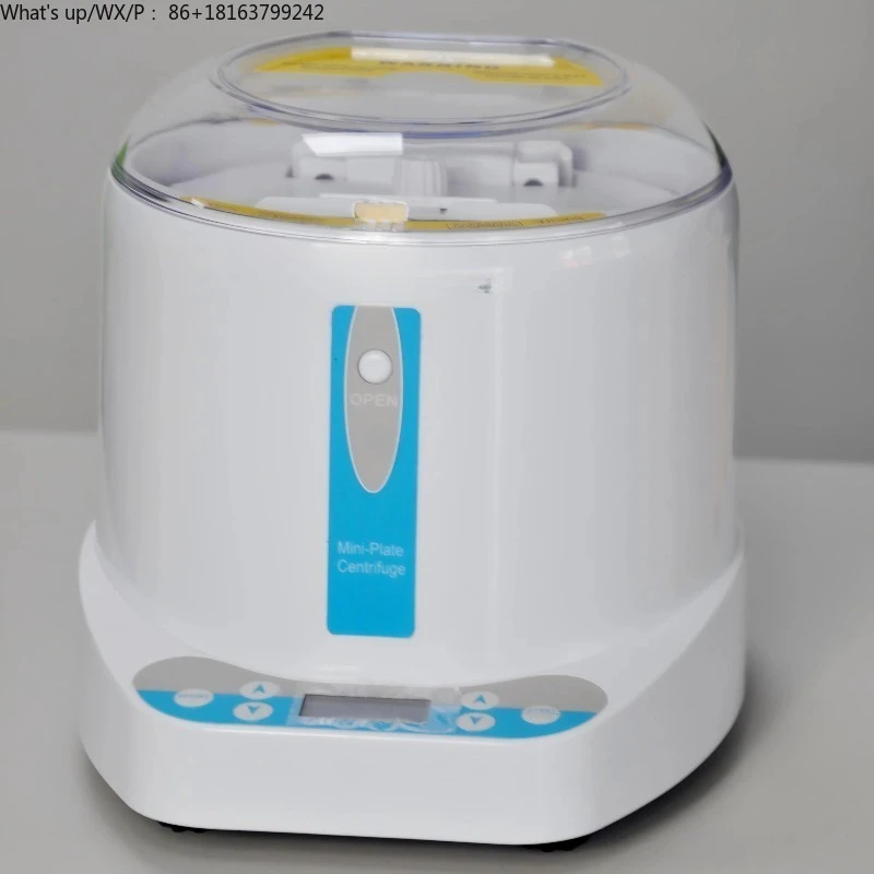 Lab Mini Centrifuge for PCR Tubes and Microplates Instant Microplate Centrifuge for PCR and ELISA Plates