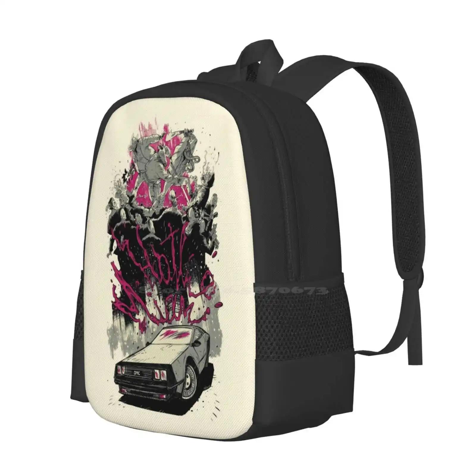 Ransel desain cetak 3D Hotline Miami tas pelajar Hotline Miami Richard Videogame Neo 80 Drive